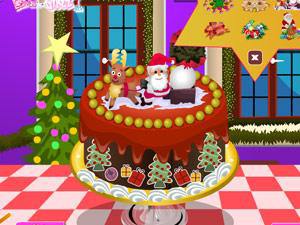 美味圣诞蛋糕装饰