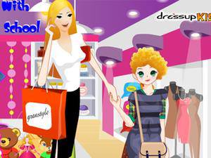 和妈妈一起购物