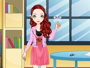 女孩的雪花剪纸