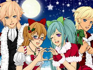 校园漫画风圣诞版