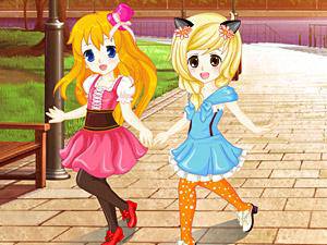 可爱公主姐妹花