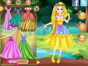 长发公主的装扮