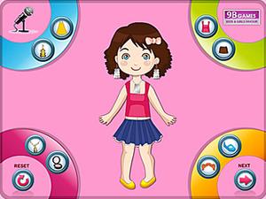 女孩的可爱装扮