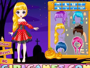 快乐万圣节女生