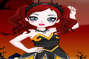 可爱万圣节女孩