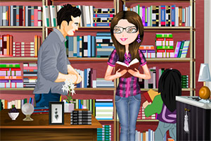 图书馆活力女生