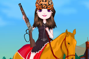 马背上的小女孩