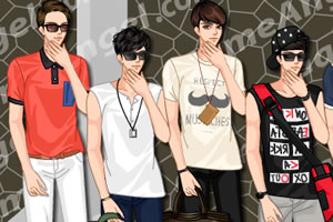 帅气男生去图书馆