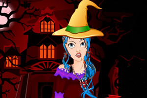 万圣节魔女装扮