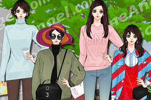 韩国女子时装拍摄