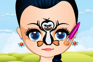 酷酷的脸部彩绘