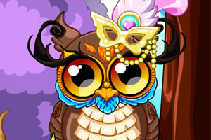 装扮可爱的猫头鹰