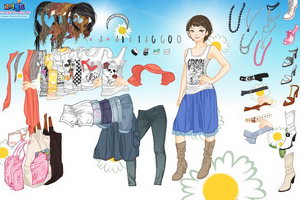 夏季时尚T恤装扮