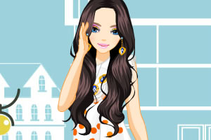 高领迷你连衣裙