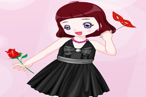 可爱女生化妆舞会