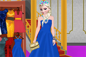 艾莎的舞会装扮