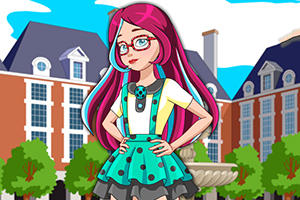 可爱的瓢虫少女