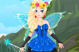艾莎变身美精灵