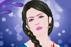 打扮印第安女孩