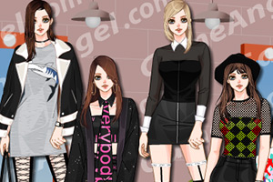 韩国时尚明星装扮