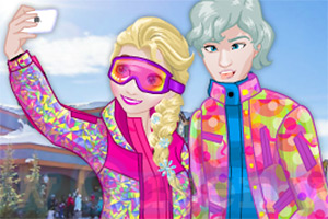 公主夫妇旅行自拍