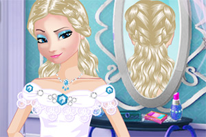 艾莎的婚礼发型