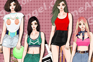 夏季时尚无袖服饰