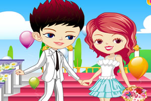 浪漫情侣的婚礼