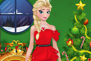 艾莎圣诞节时光装扮