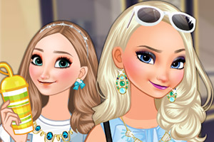 艾尔莎和安娜去购物