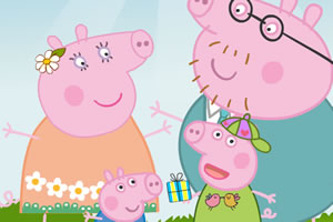 粉红小猪过母亲节