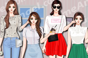 女孩休闲夏日装