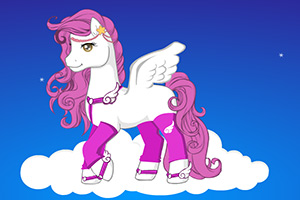 装扮可爱的彩虹小马