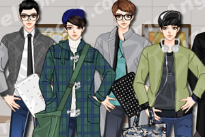 文艺男生出门装