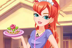 烘焙店的小女孩