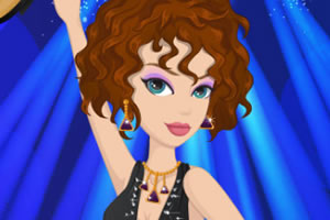 给摇滚明星化妆