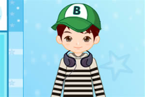 清秀童男时装秀