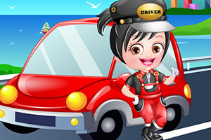 可爱宝贝当司机