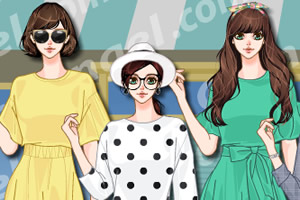 购物出来的女孩