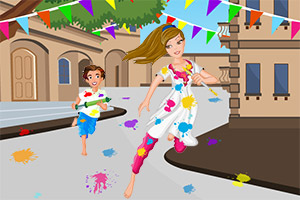 色彩缤纷的打扮