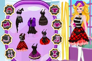 艾莎的朋克装扮