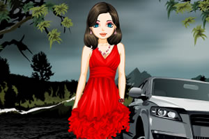 红宝石色的装扮