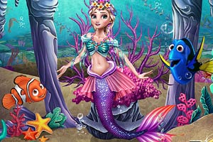 艾莎与尼莫的装扮秀