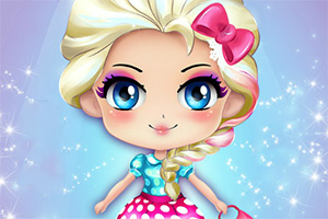 可爱艾尔莎装扮