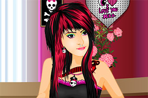 非主流纹身女孩