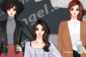 休闲外套与裙子