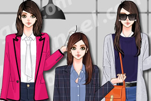 办公室简装女孩