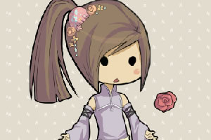 打扮日本小女孩