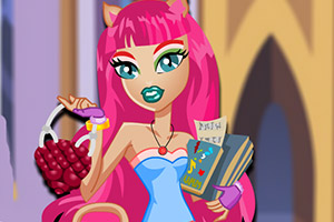 小狼女的黑色装扮