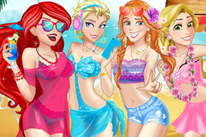 公主们的海边派对